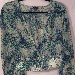 Peacock 🦚 see through blouse.